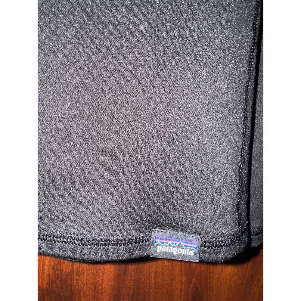 Patagonia Unisex Black Midweight Baselayer Top M Long Sleeve Pullover - Picture 5 of 9